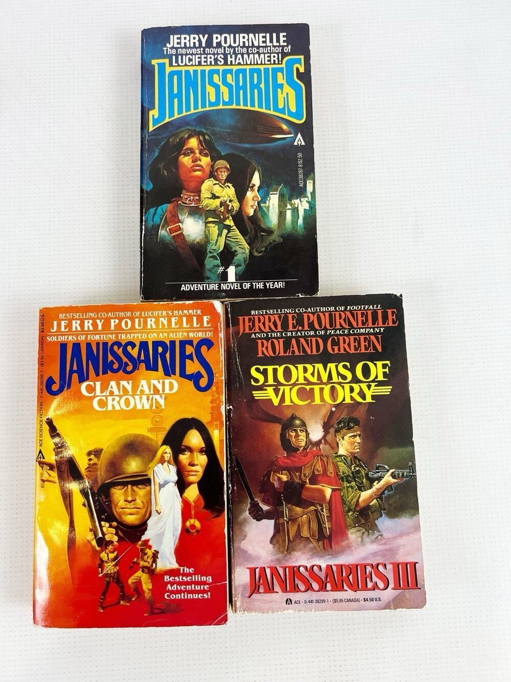 Vintage Janissaries Trilogy 1-3 By Jerry Pournelle (Paperbacks) Lot